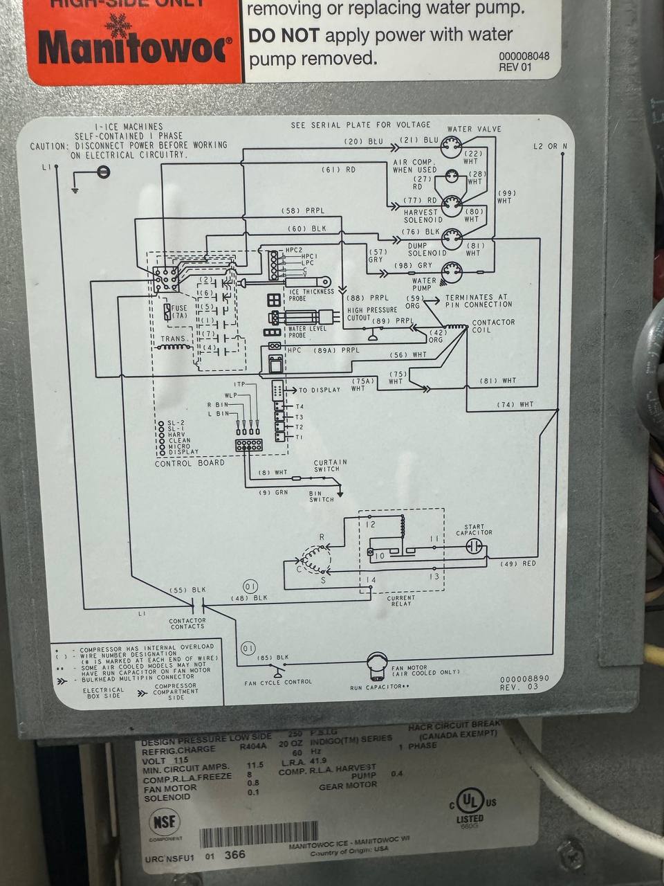 Job photo: manitowoc ice machine dirty condenser union city 04